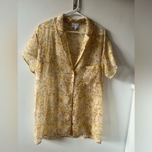 Floral sabo skirt cover up in small